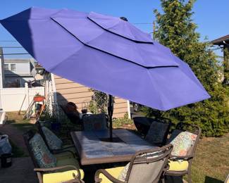 Custom Patio Set 6 Chairs