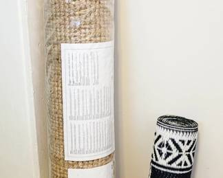 Natural Jute Rug 4' X 6.1" | Plastic Woven Runner