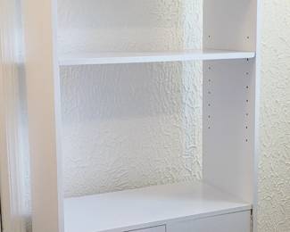 Beautiful White Vintage Classic MCM Wood Cabinet w Adjustable Shelves & Door from the early 60's.
DIMENSIONS: 76" H X 30" W X 15" D
CONDITION: EXCELLENT vintage