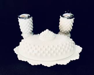 HOBNAIL MILK GLASS
