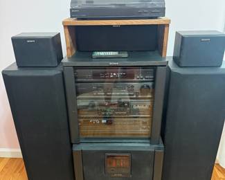 Sony stereo system surround sound speakers 