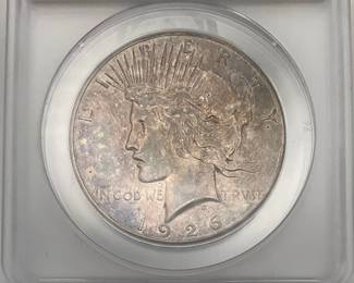 1926-S Peace Dollar, ANACS AU55