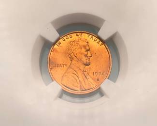1974-S Lincoln Penny, NGC PF65 RD Ultra Cameo