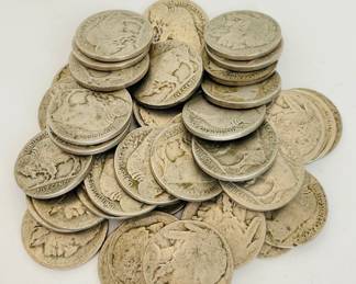 Worn Buffalo Nickels