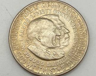 1953-S Washington-Carver Silver Commemorative Half Dollar
