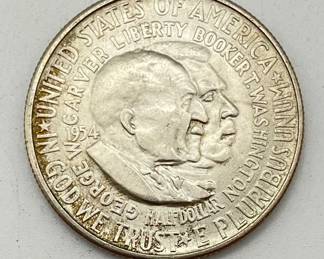 1954-S Washington-Carver Silver Commemorative Half Dollar