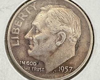1957-D Roosevelt Dime
