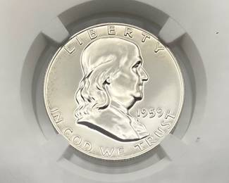 1959 Franklin Half Dollar, NGC PF66