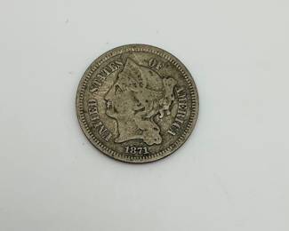 1871 3-Cent Nickel