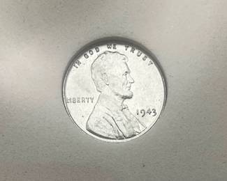 1943-P Steel Lincoln Cent, MS68