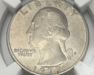 1977-D Washington Quarter, NGC MS65