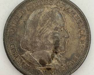1893 Columbian Exposition Silver Commemorative Half Dollar