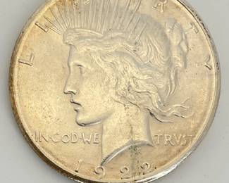  1922-S US Peace Silver Dollar