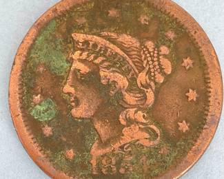 1854 US Large Cent