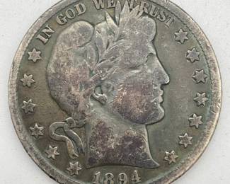 1894-O Barber Half Dollar