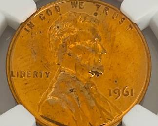 1961 Lincoln Penny, NGC PF66 RD