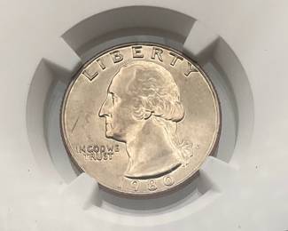 1980 Washington Quarter, NGC MS66