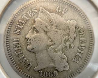 1869 3-Cent Nickel