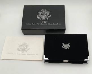 1992 US Mint Premier Silver Proof Set