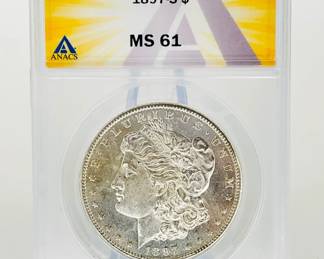 1897-S Morgan Dollar, ANACS MS61