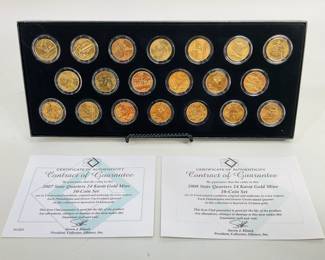 2007-2008 24K Gold State Quarters
