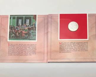 1993 James Madison Bill of Rights Commemorative Silver Half Dollar