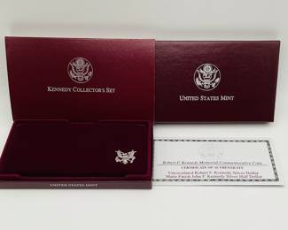  Uncirculated Robert F Kennedy Silver Dollar with COA