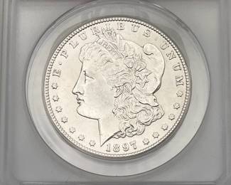 1897-S Morgan Dollar, ANACS AU58