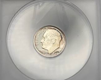 1962 Roosevelt Dime, ANACS PF65