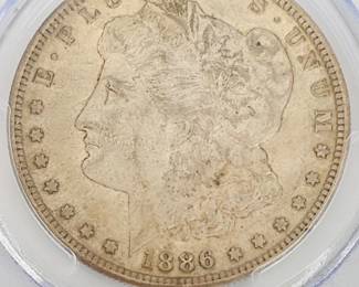 1886-S Morgan Dollar, PCGS AU50