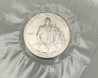 1982 Uncirculated George Washington Silver Commemorative Half Dollar
