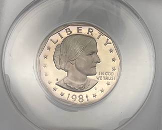 1981-S Susan B Anthony Dollar, ANACS PF68 DCAM