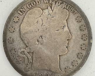 1904-S Barber Half Dollar