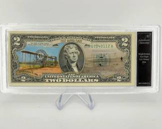 Wright Brothers First Flight $2 Note