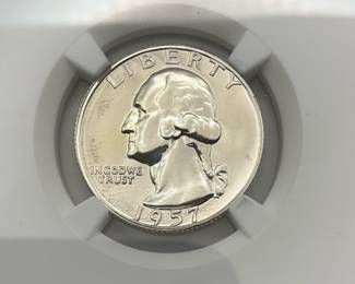 1957 Washington Quarter, NGC PF66