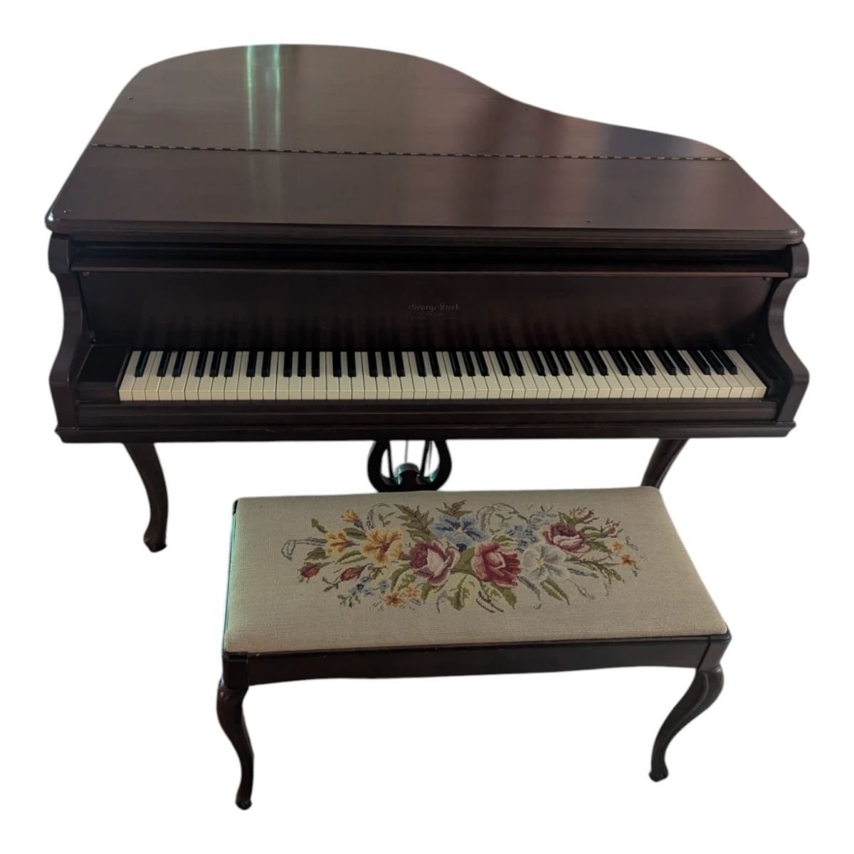 George Steck Baby Grand Piano w Seat