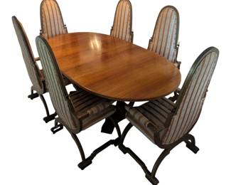 Original Phyllis Morris “Ingenue” Throne Lounge Chairs and Table