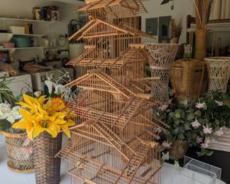 Large Wood bird cage