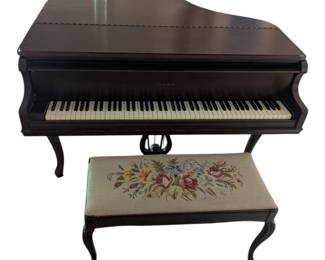 George Steck Baby Grand Piano w Seat