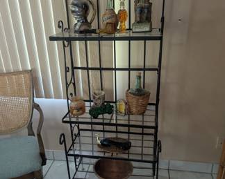 Bakers Rack and Decor