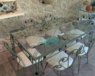 Glass Top Table and Chairs