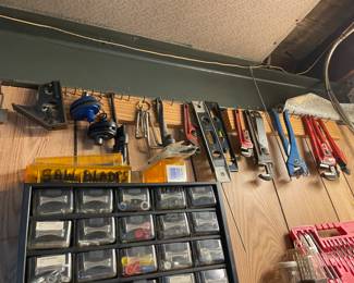 Various Sized Pipe Wrenches