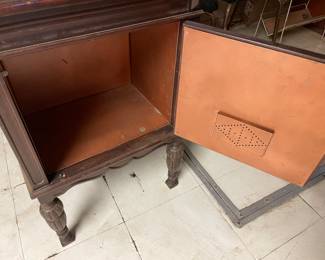 Vintage Copper Lined Humidor Table