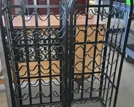 4272  2 Metal Wine Racks 