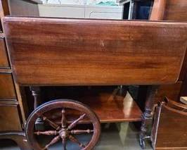 4150  Wooden Tea Cart 