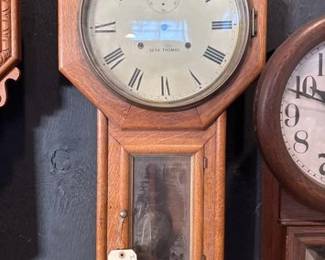 7508  Seth Thomas Schoolhouse Wall Hanging Clock 