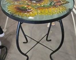 4804  Sunflower Glass Garden Table 
