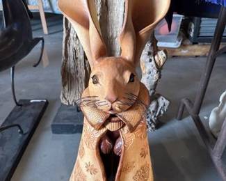 3134  Caped Rabbit Sculpture 