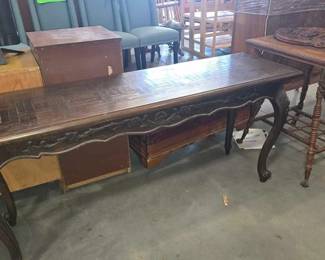 4612  Wooden Hallway Table, Small Table  Wall Art 