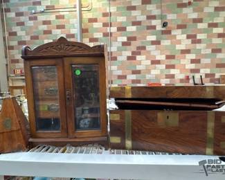 3078  Metronome, Lap Desk and Jewelry Box 